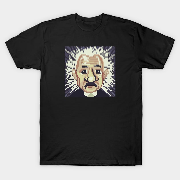 Albert Einstein pixel art T-Shirt by Idrawfaces